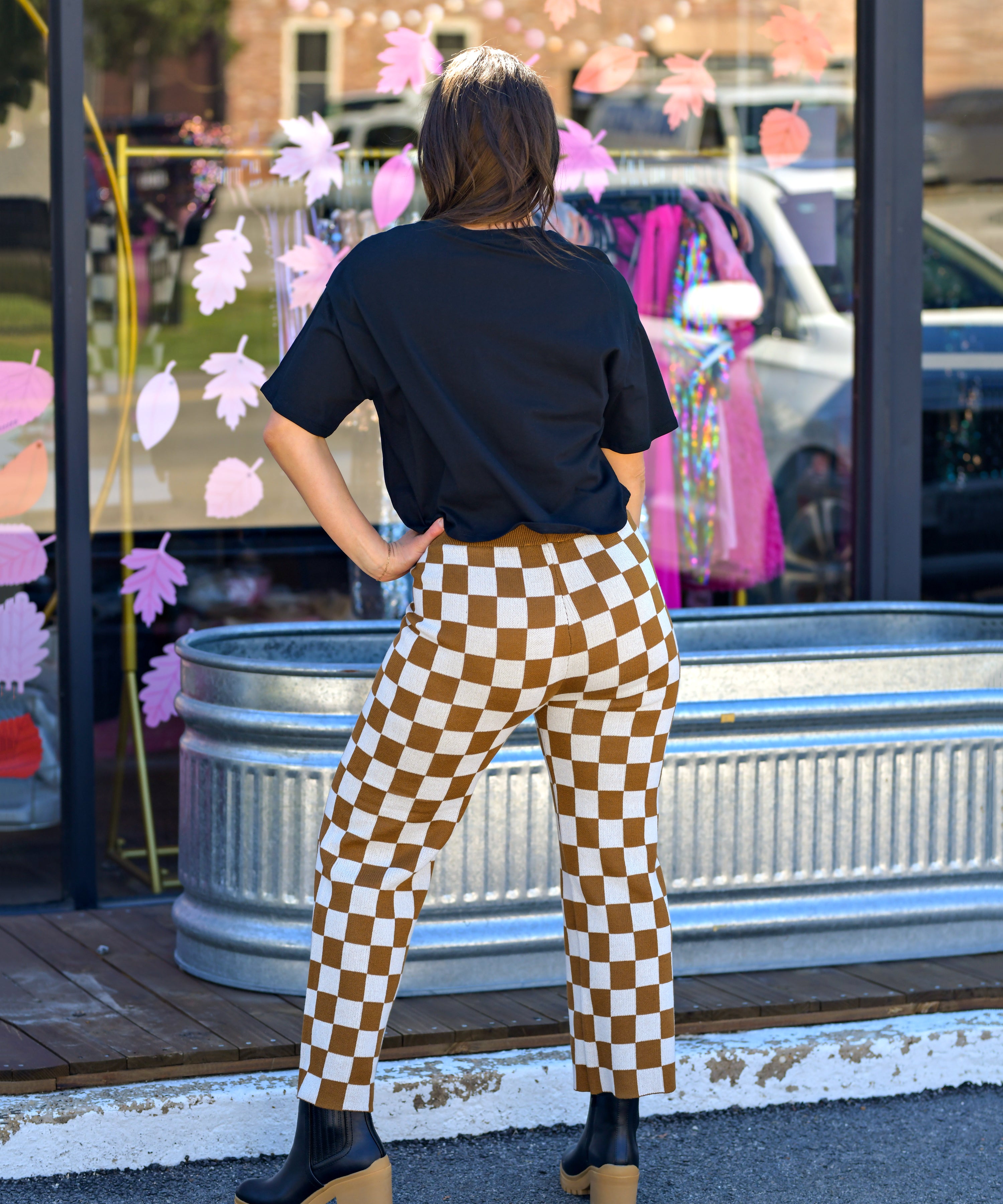 How To Style Topshop Check Peg Trousers | Daily Craving